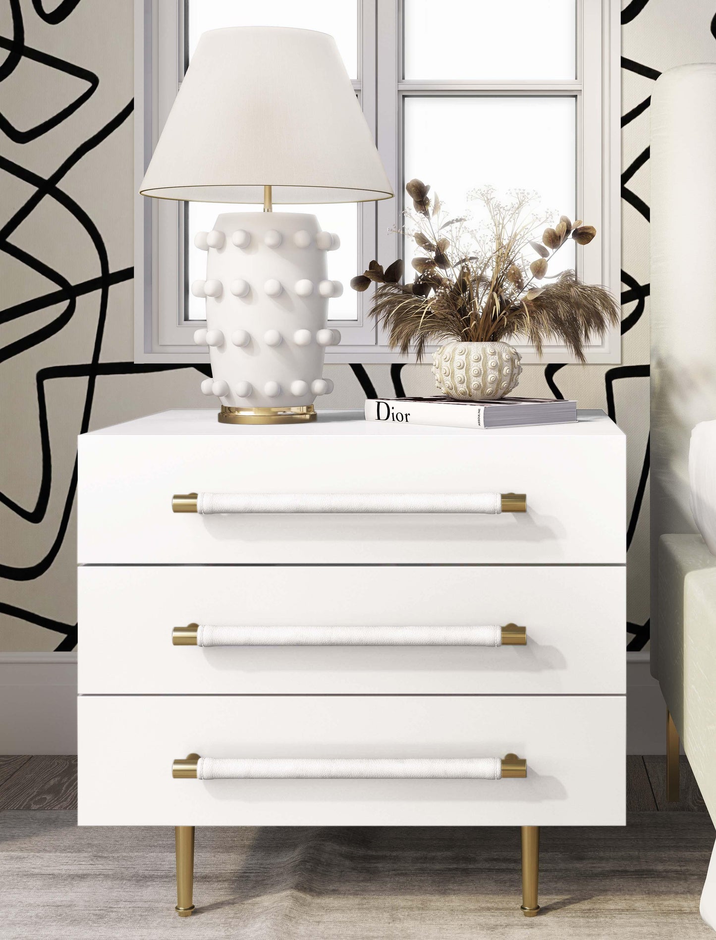 Trident Grey Nightstand