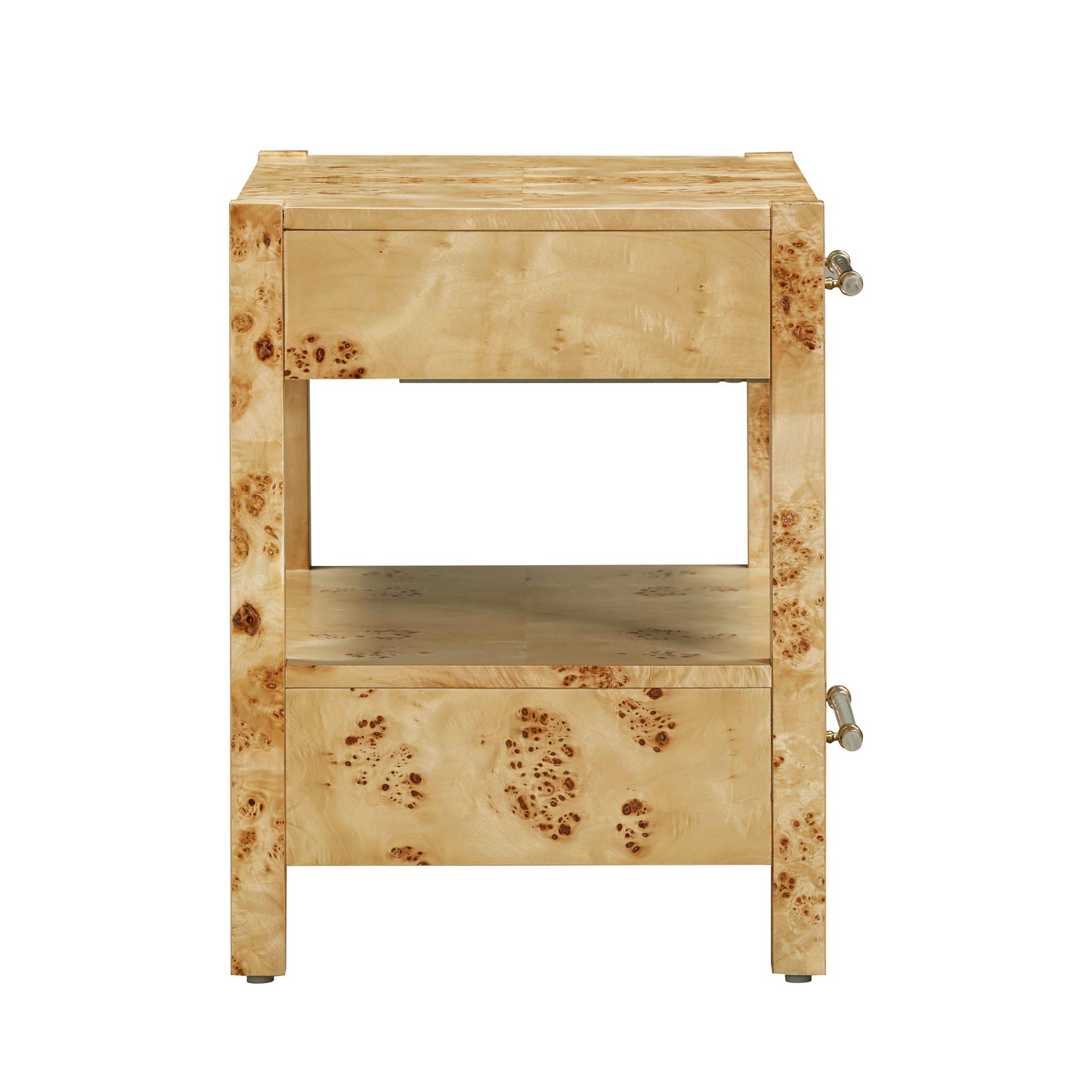 Brandyss Natural Burl Nightstand