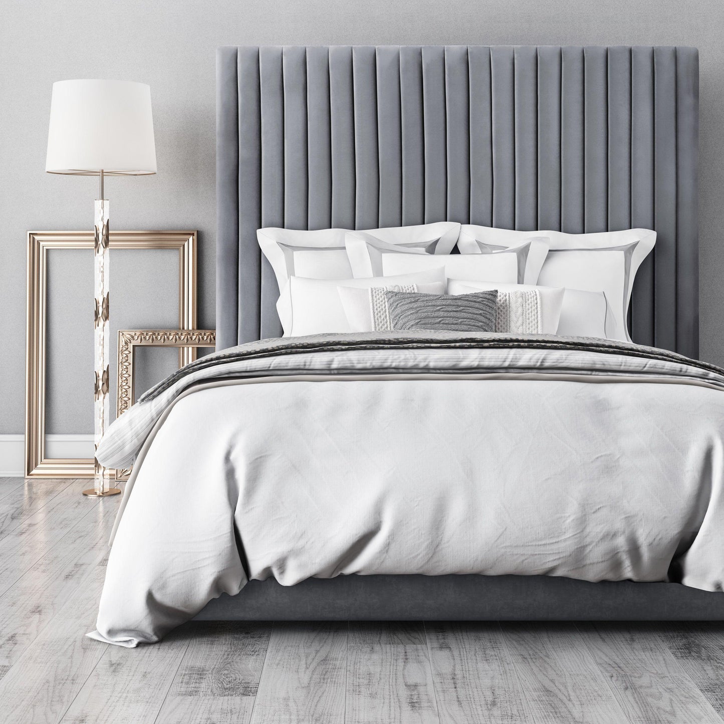 Arabelle Grey Bed in King