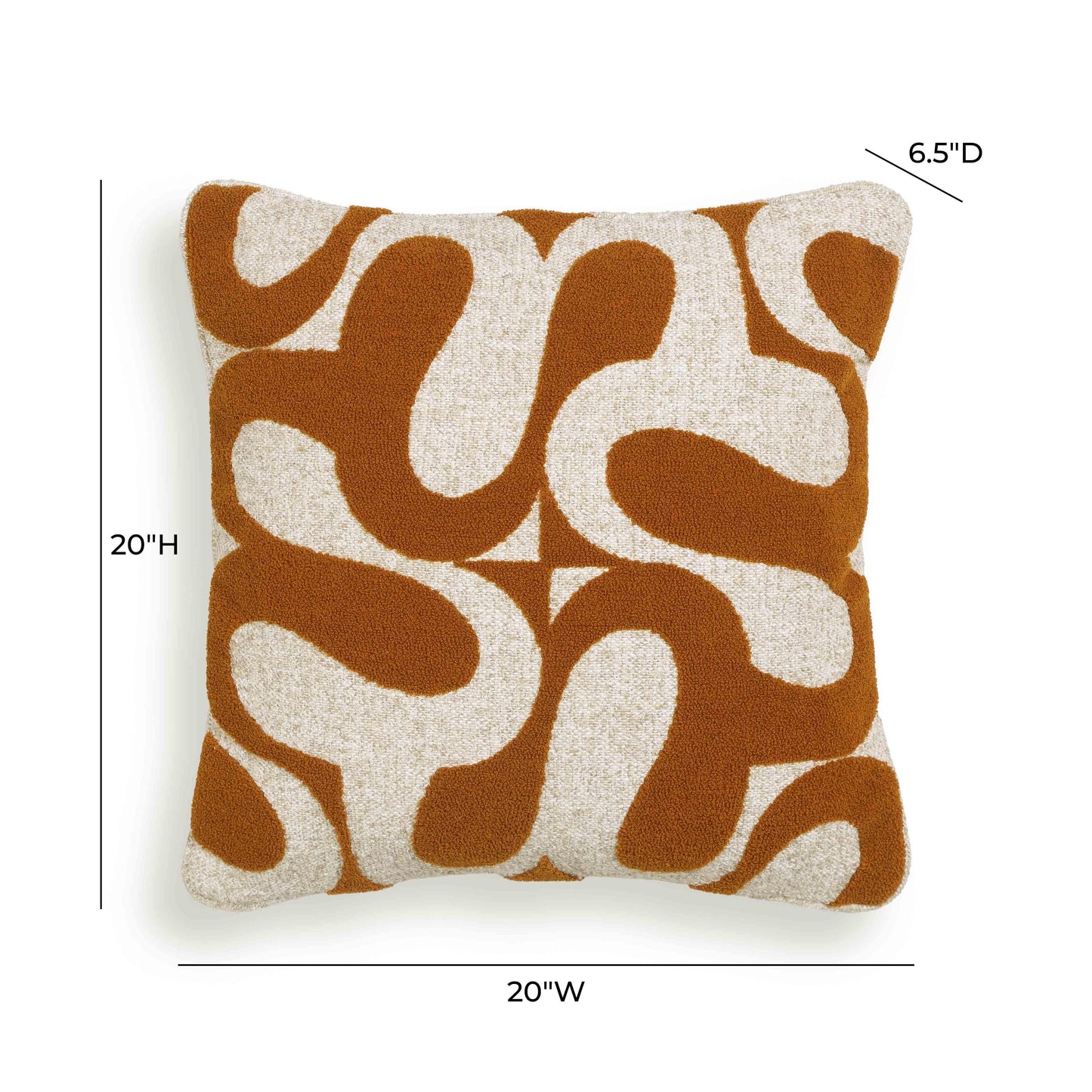 Bonney Chocolate Brown Boucle Accent Cushion