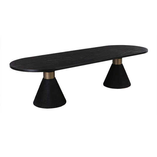 Rishi Black Rope Oval Table