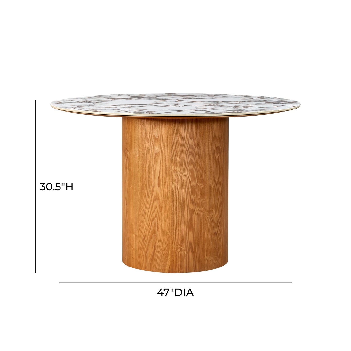 Tamara Marble Ceramic Round Dinette Table