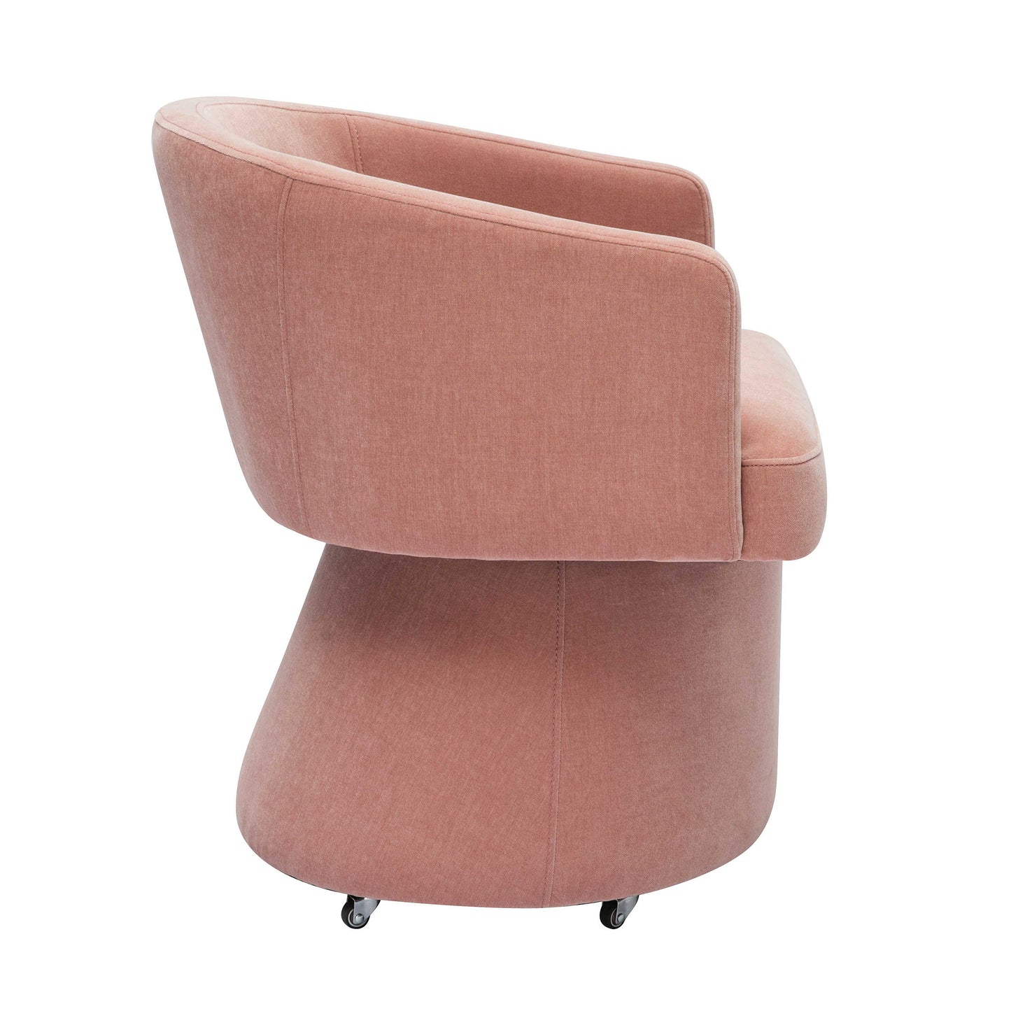 Kristen Taupe Upcycled Chenille Rolling Desk Chair