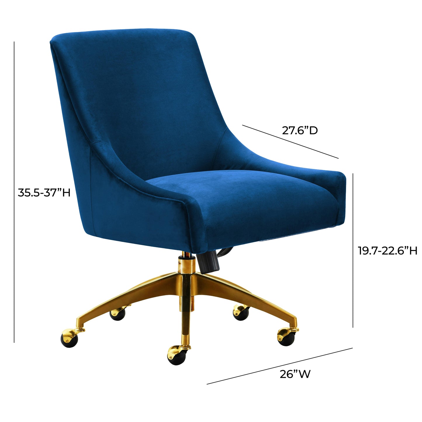 Beatrix Grey Office Swivel Chair