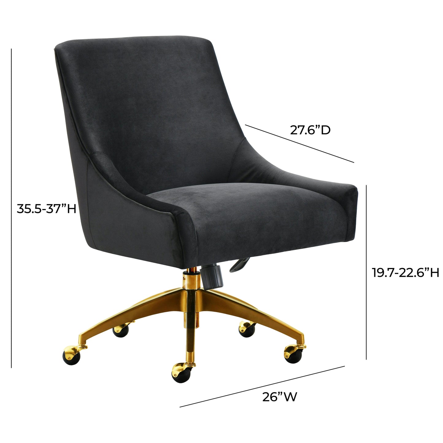 Beatrix Grey Office Swivel Chair