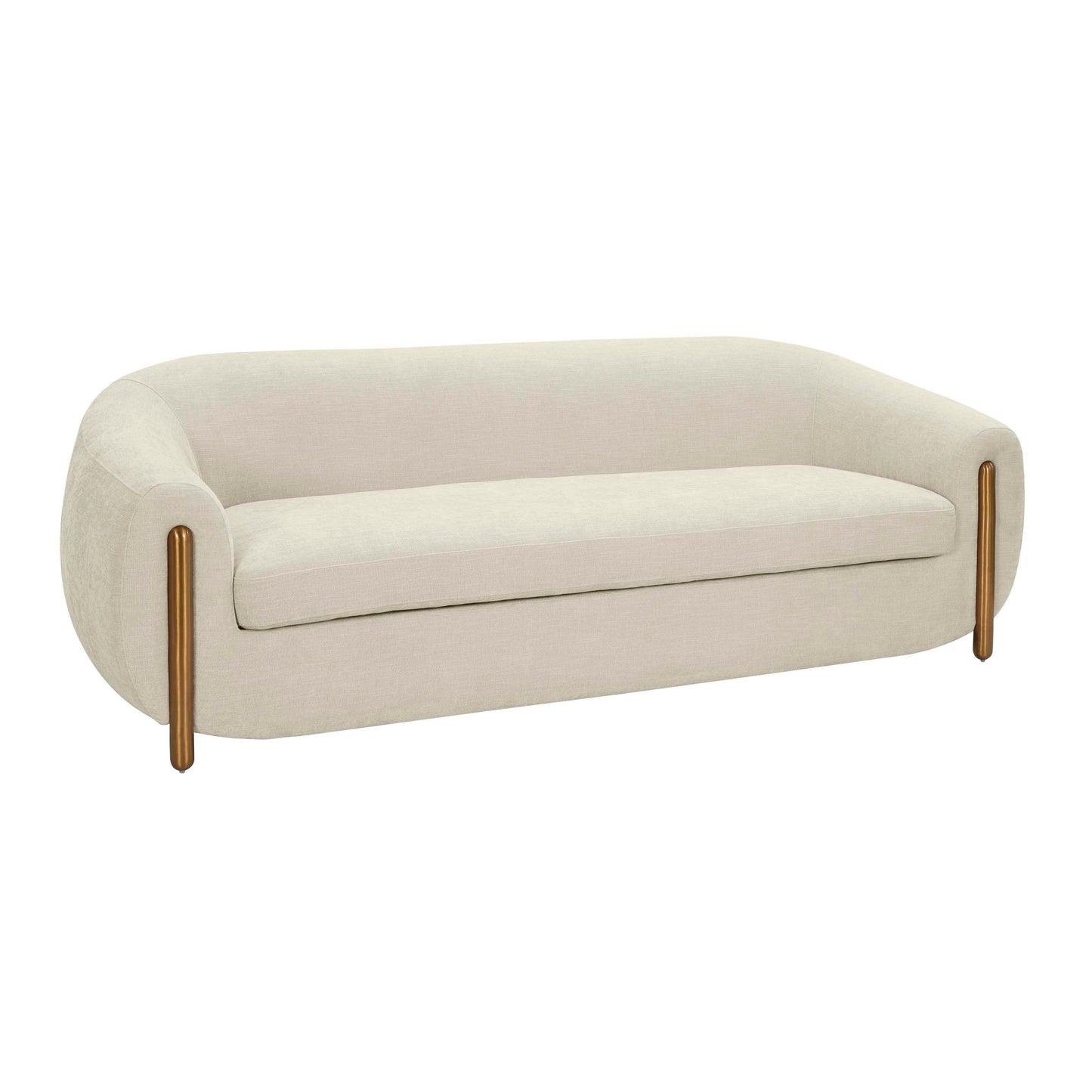 Lina Cream Textured Linen Sofa