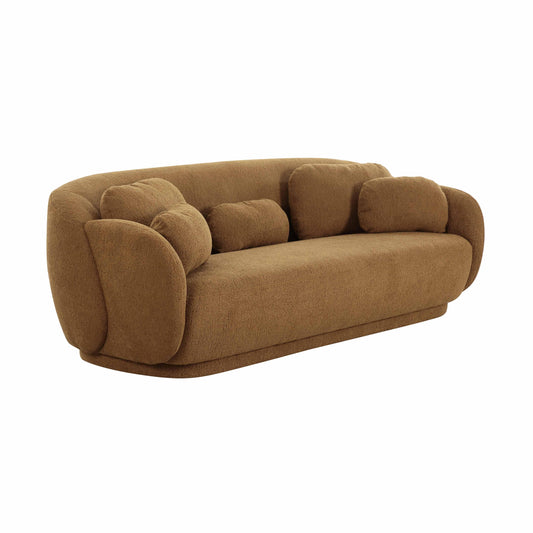 Misty Brown Boucle Sofa