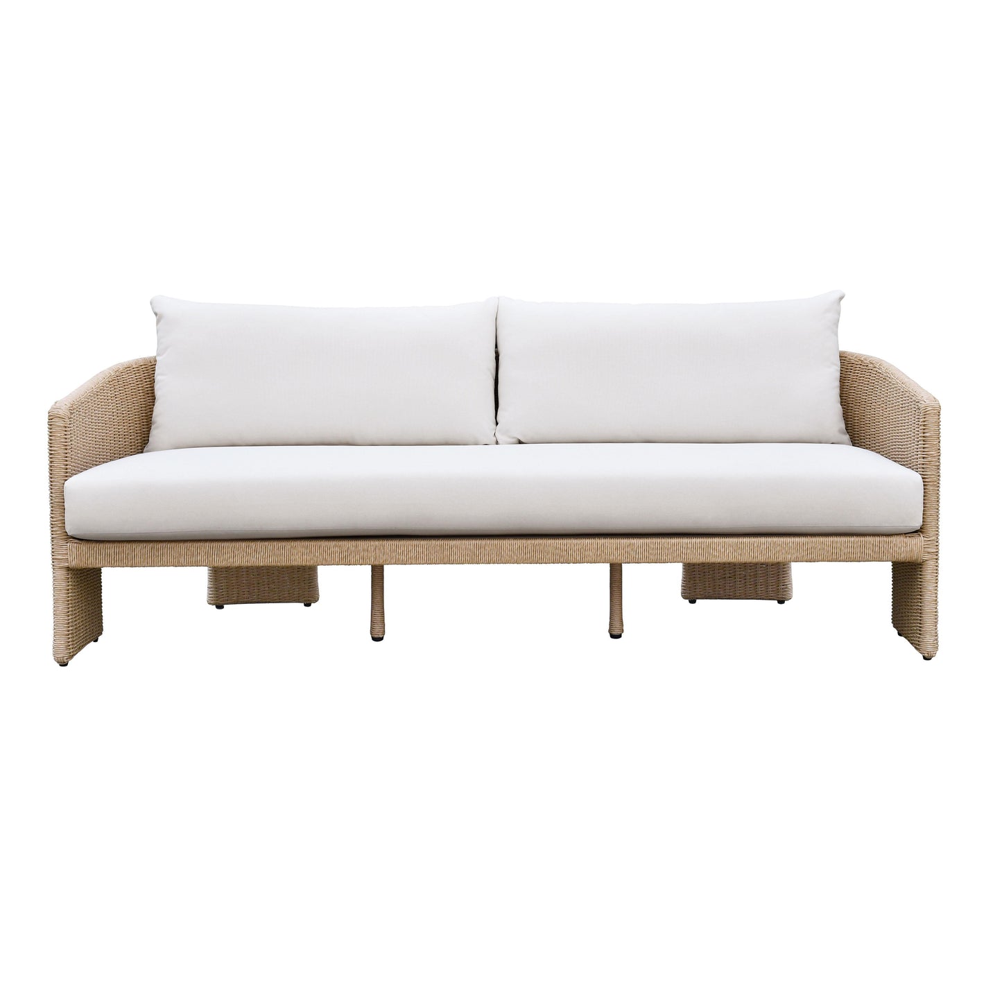 Alexa Cream Performance Fabric Outdoor Sofa