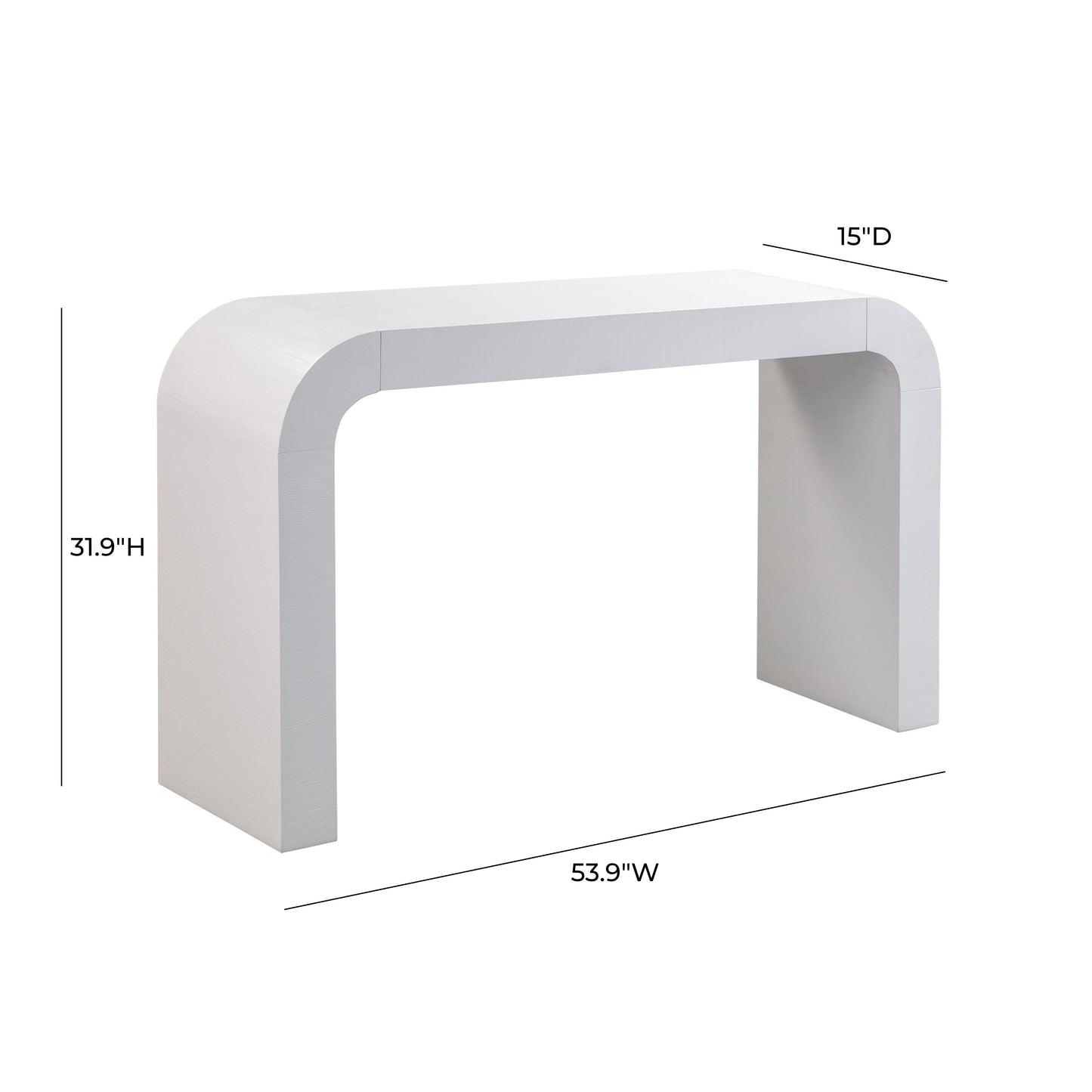 Hump White Console Table