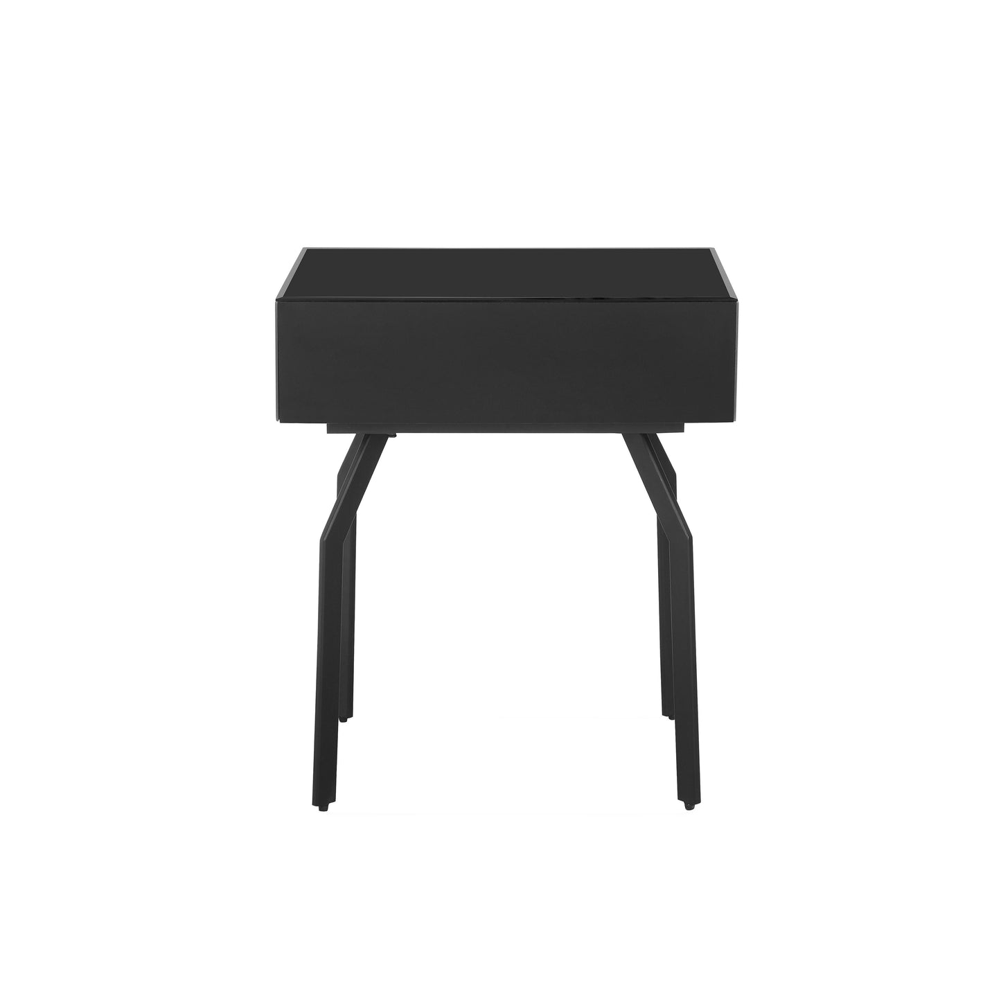 Santana Black Glass Side Table