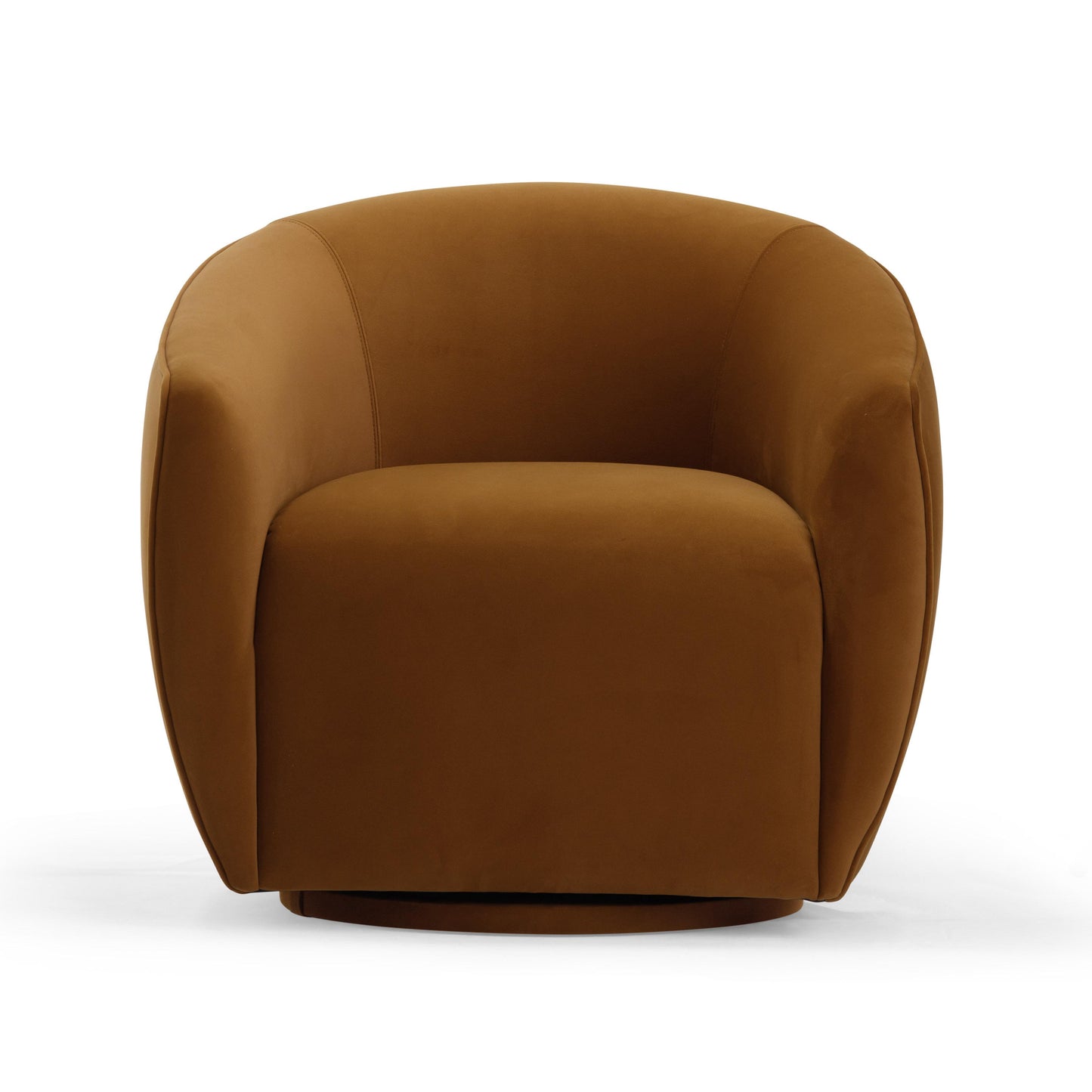 Jordan Tan Velvet Swivel Chair