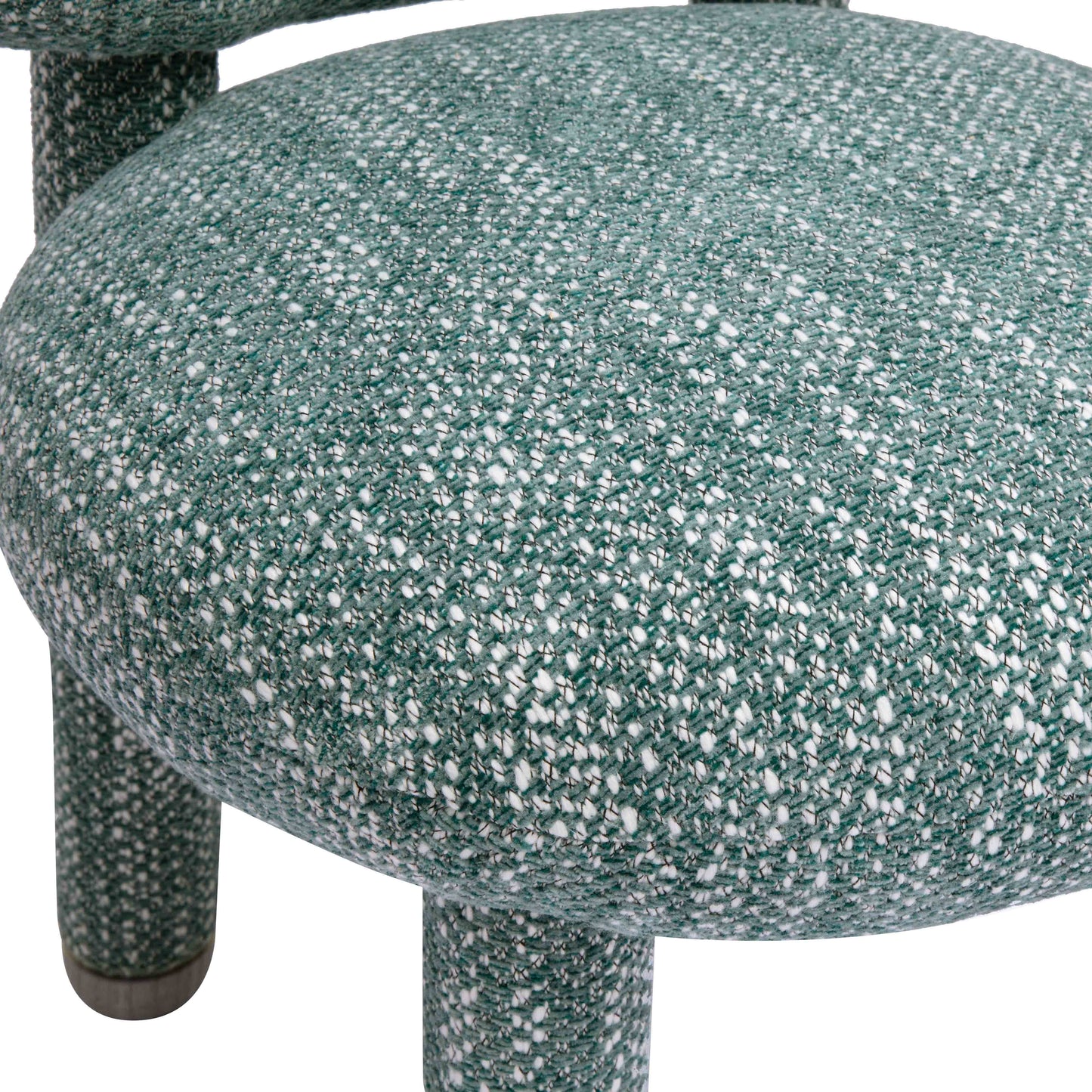 Manu Teal Nubby Performance Fabric Side Chair