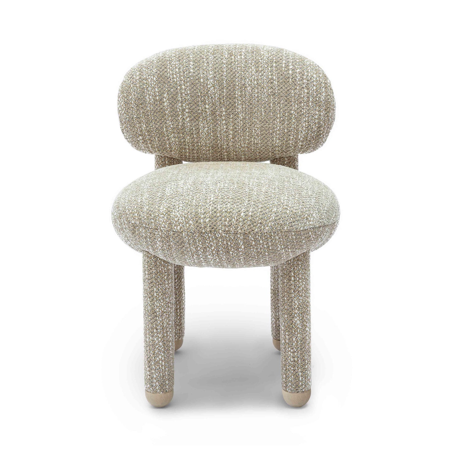 Manu Teal Nubby Performance Fabric Side Chair