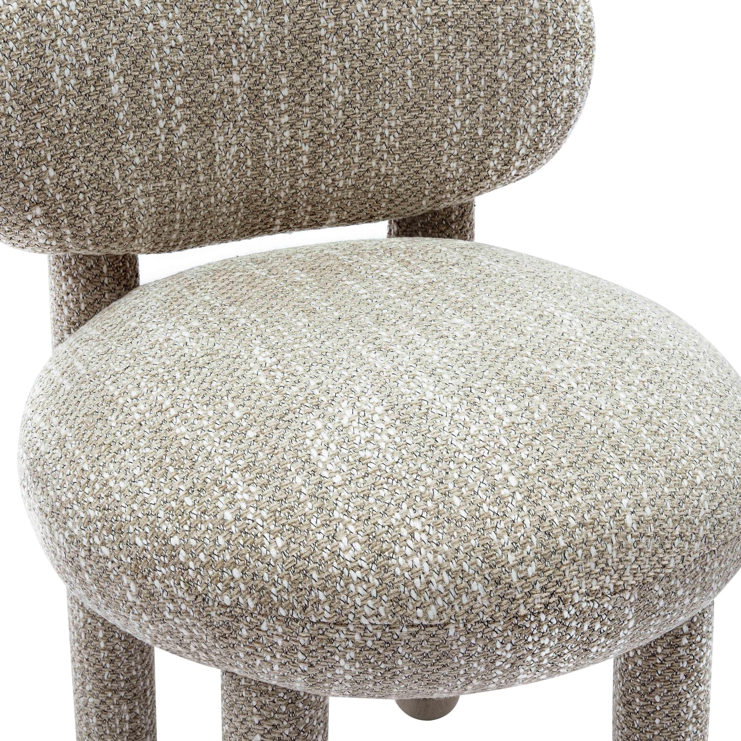 Manu Teal Nubby Performance Fabric Side Chair