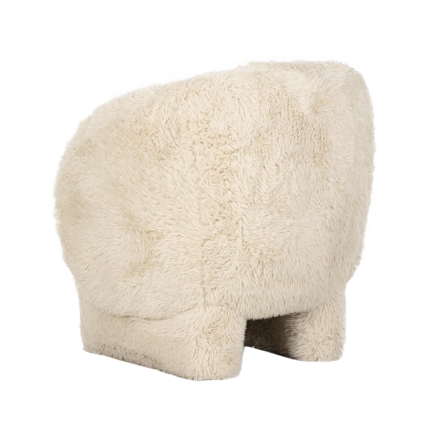 Kiki Natural Vegan Shearling Accent Chair