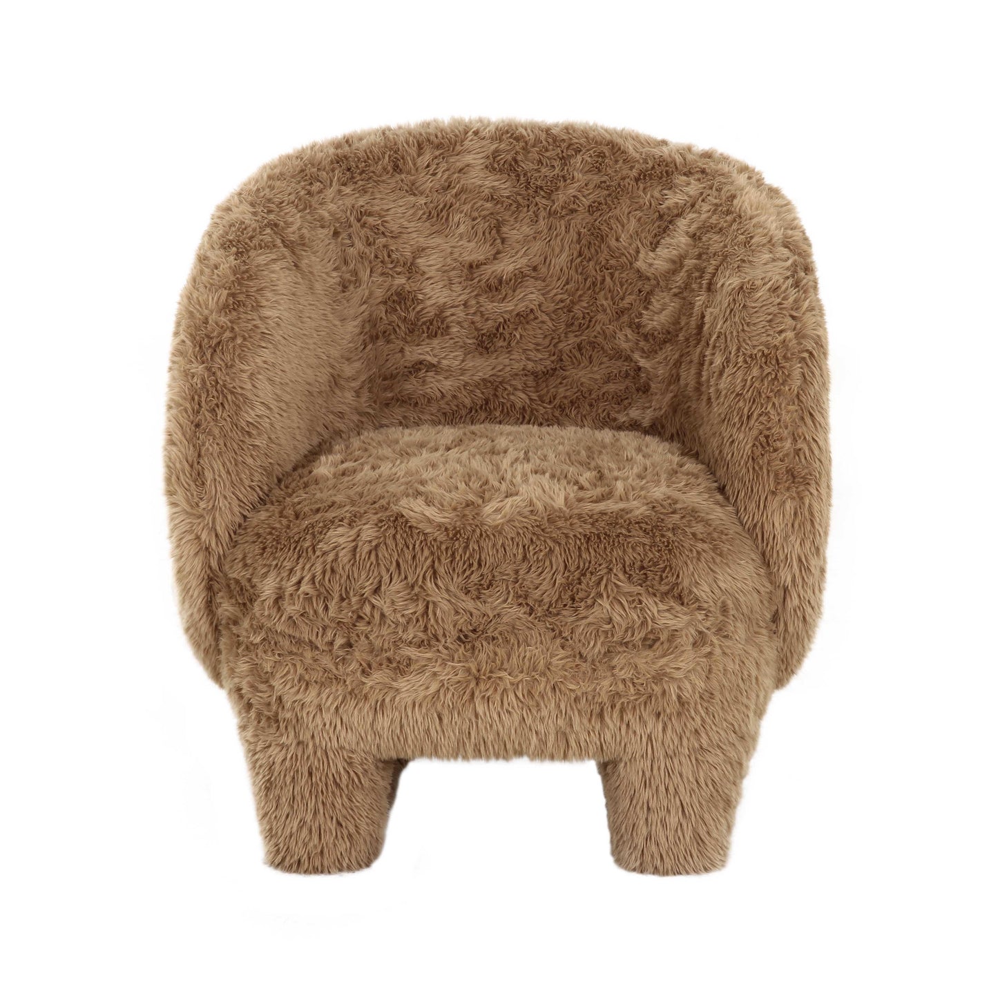 Kiki Natural Vegan Shearling Accent Chair