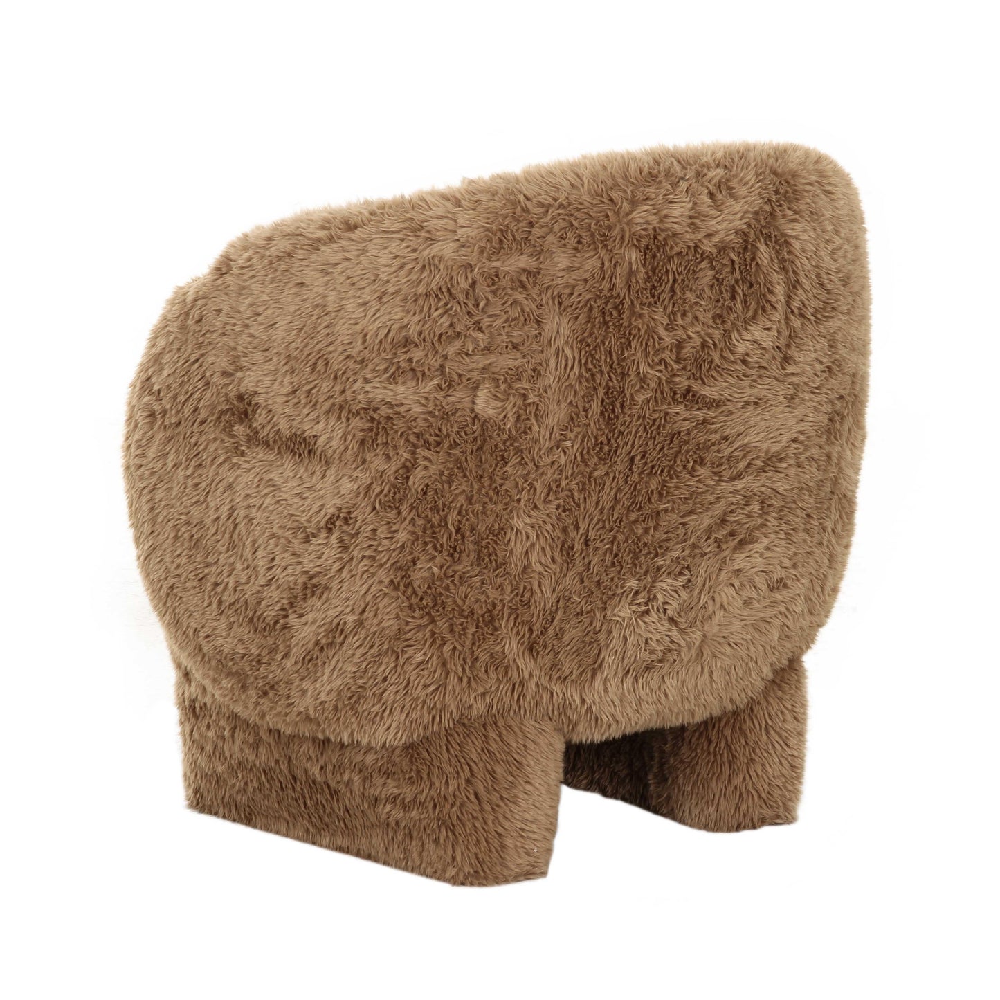 Kiki Natural Vegan Shearling Accent Chair