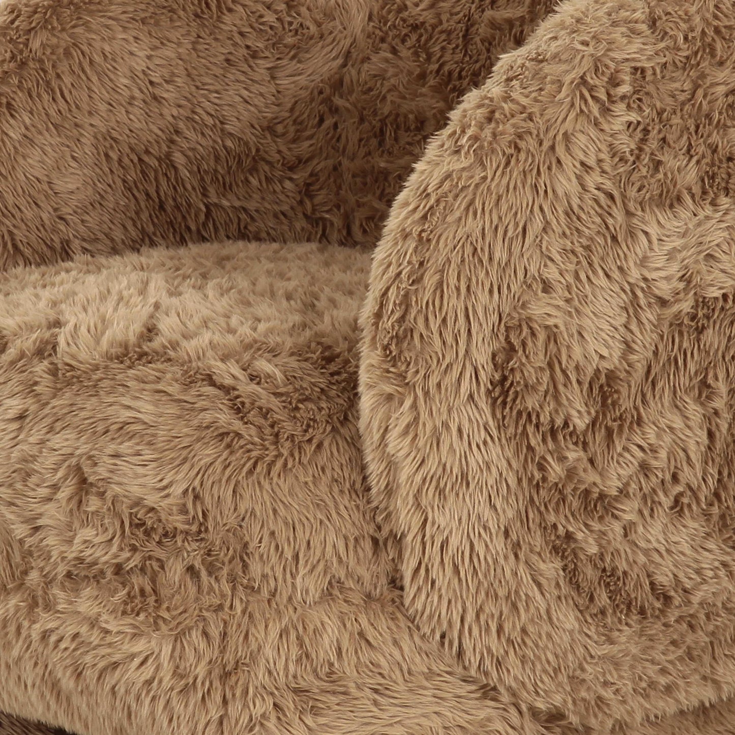 Kiki Natural Vegan Shearling Accent Chair