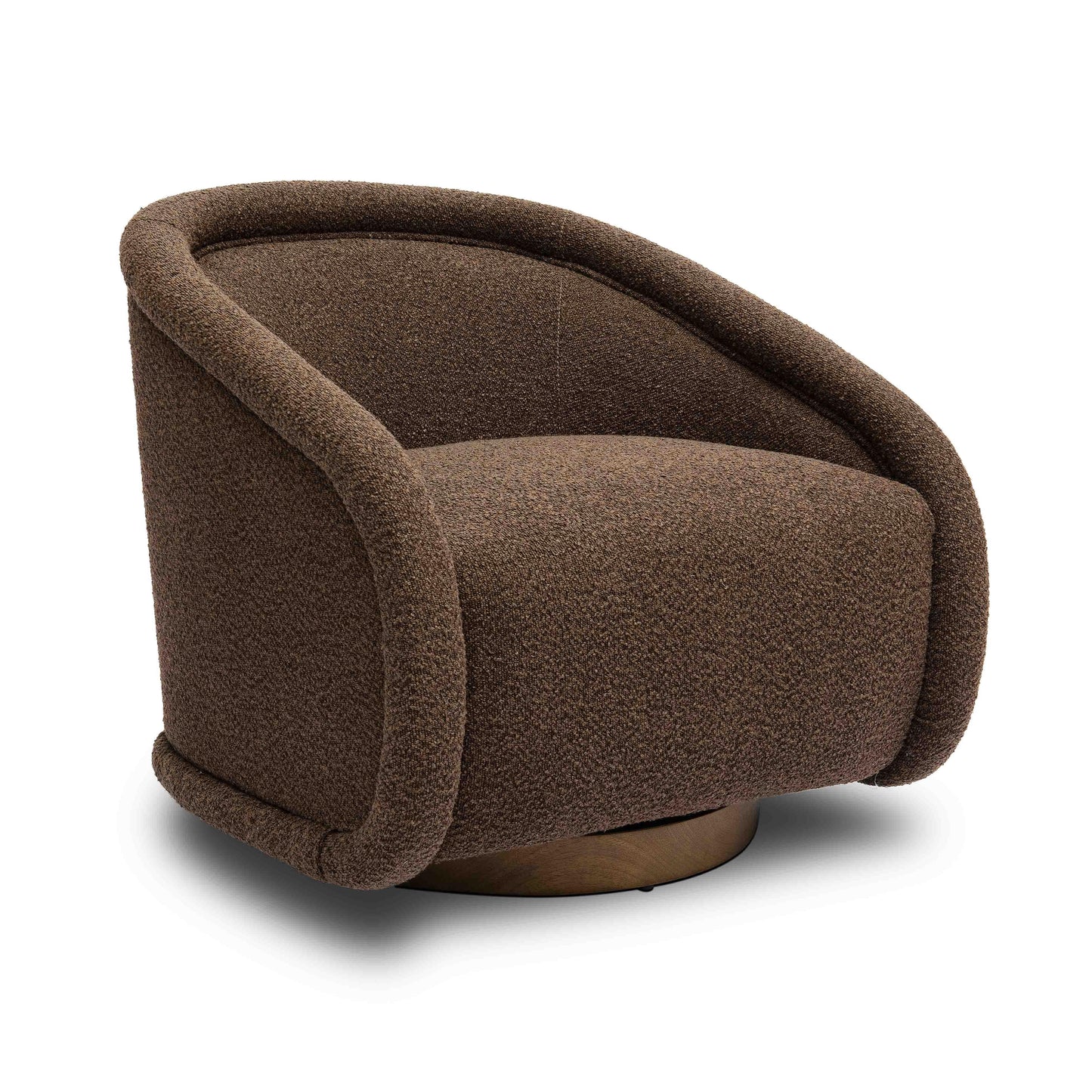 Rory Grey Boucle Swivel Chair