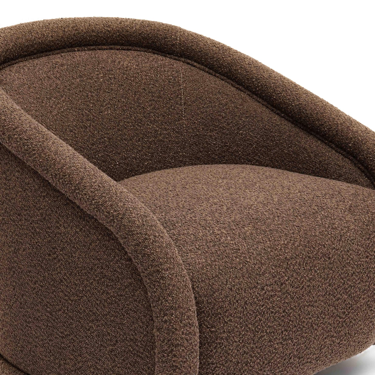 Rory Grey Boucle Swivel Chair