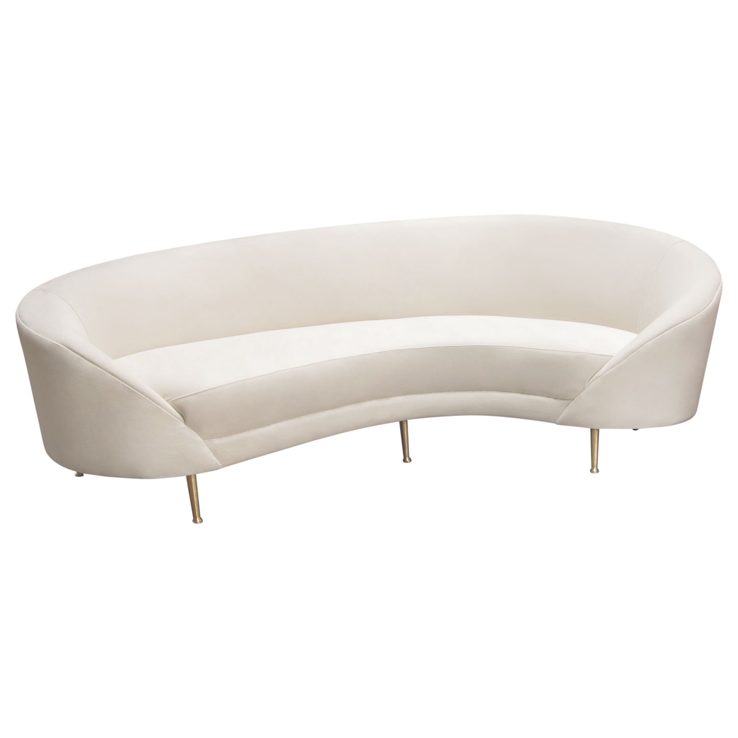 Celine Curved Sofa with Contoured Back