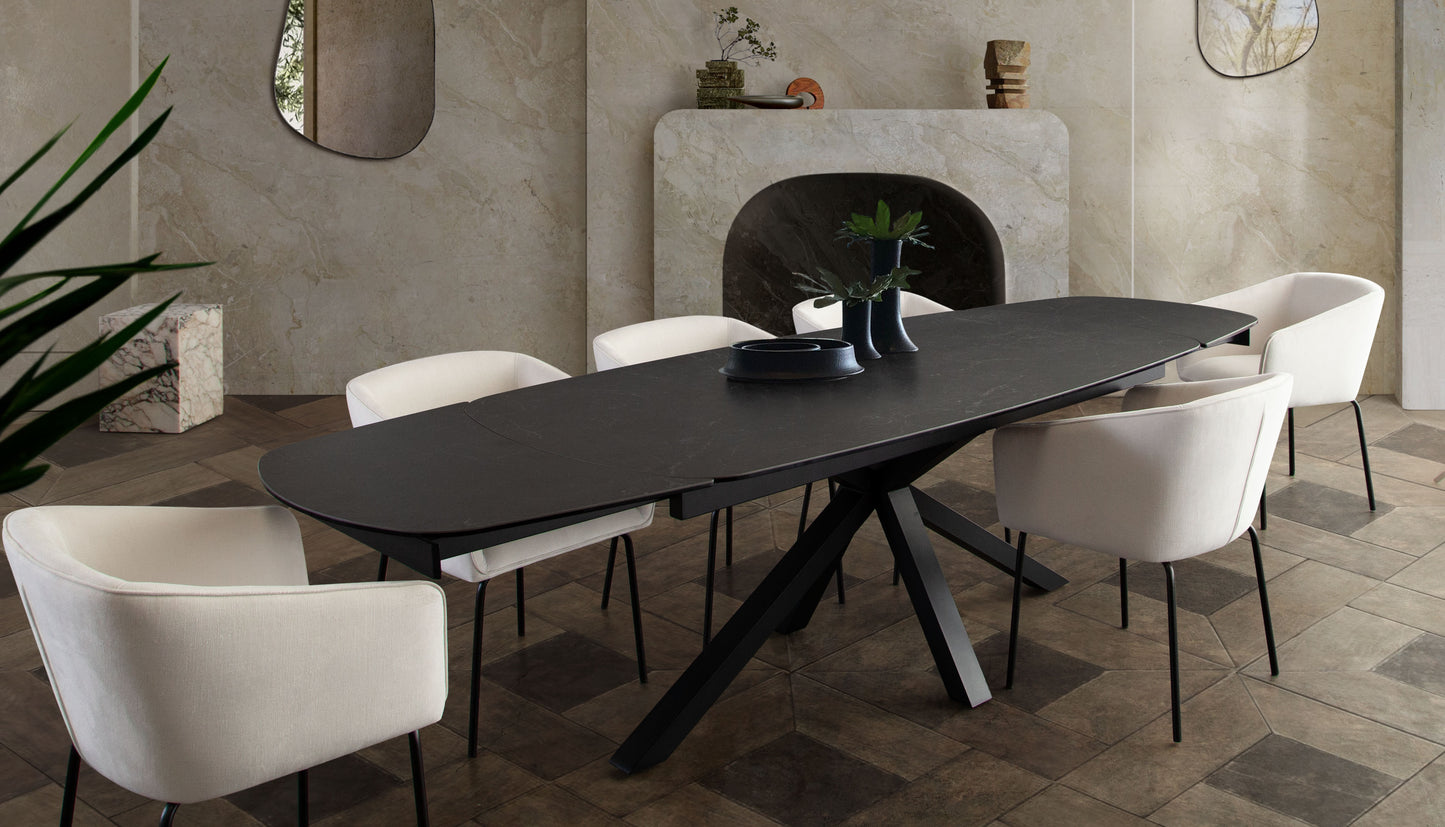 Onyx Rectangle Extension Dining Table