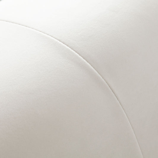 Paloma Rectangle Ottoman in Light Cream Velvet by Diamond Sofa