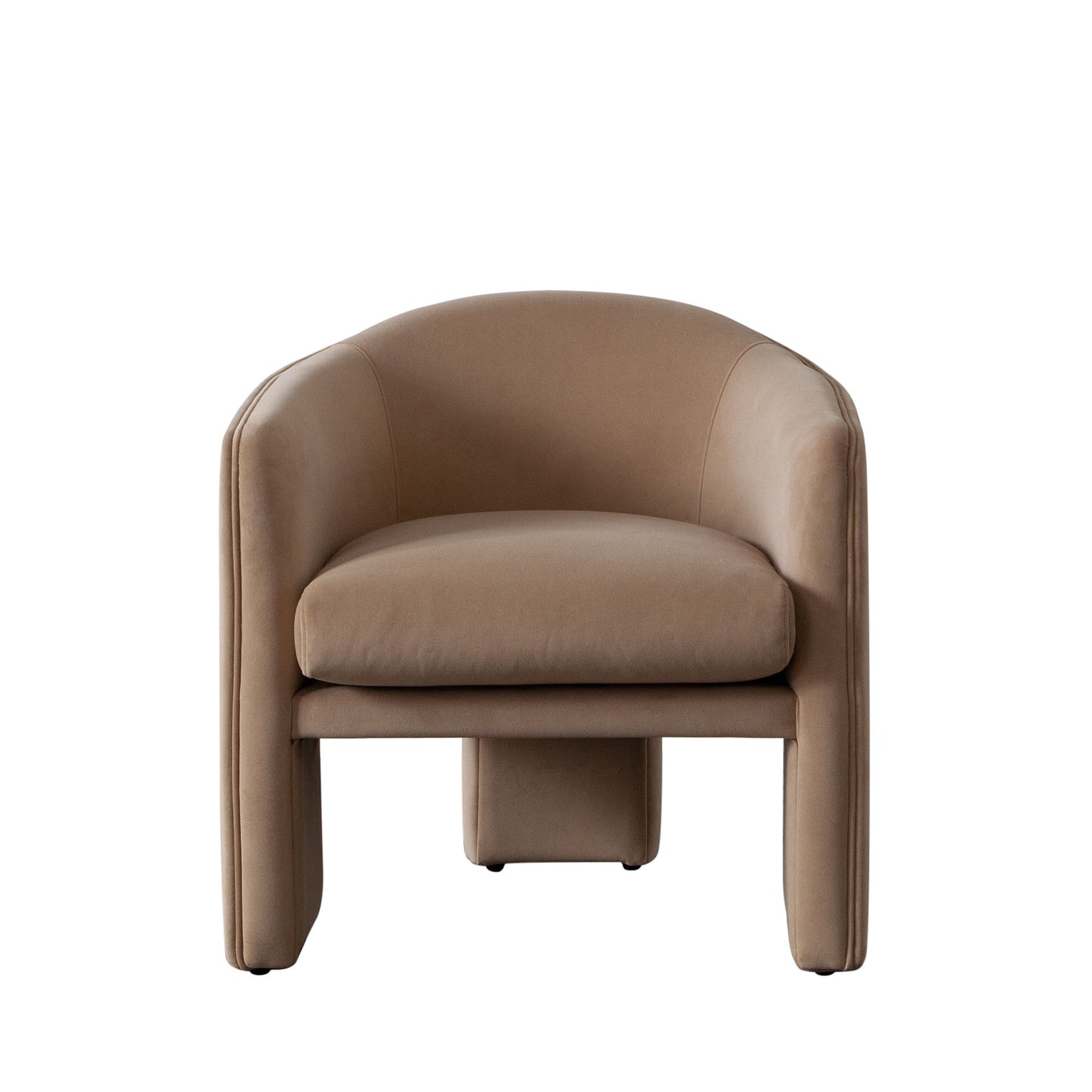 Leyah Accent Chair in Camel Performance Velvet