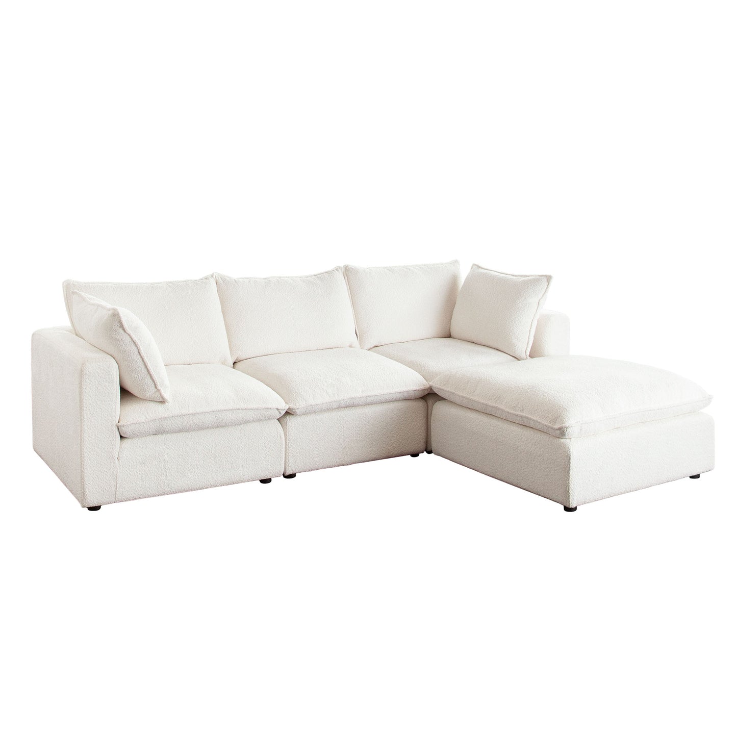 Ivy Dual Chaise Sectional w/ Feather Down Seating