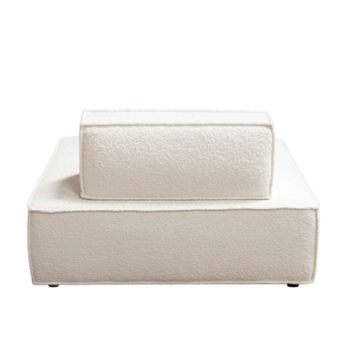 Cara Square Modular Lounger in Ivory