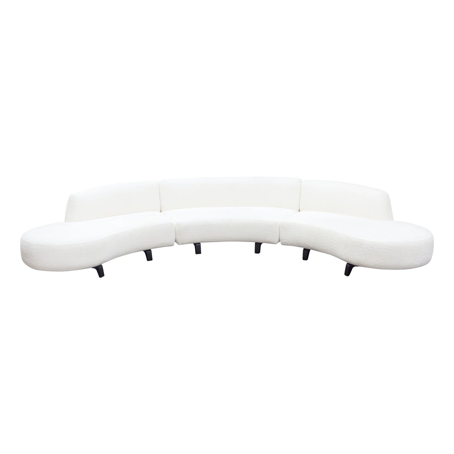 Vesper 2PC Modular Curved Armless Chaise