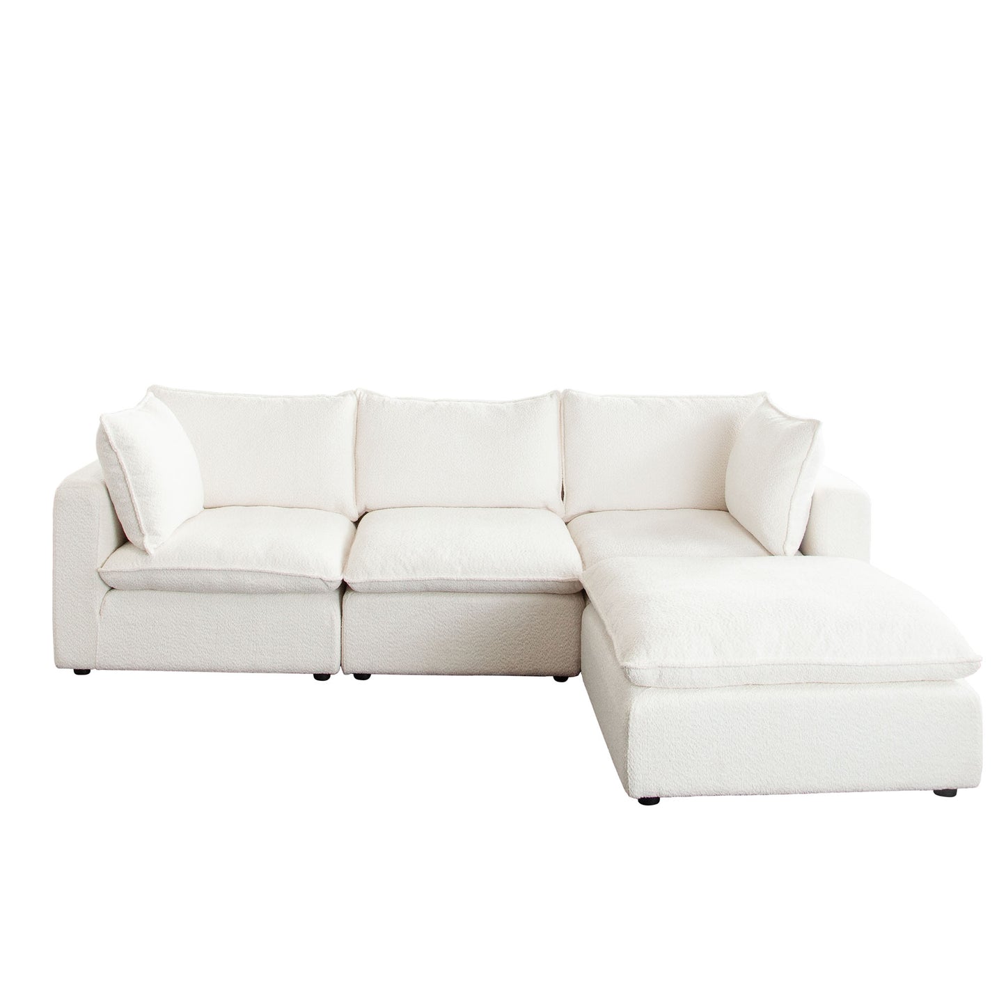 Ivy Dual Chaise Sectional w/ Feather Down Seating