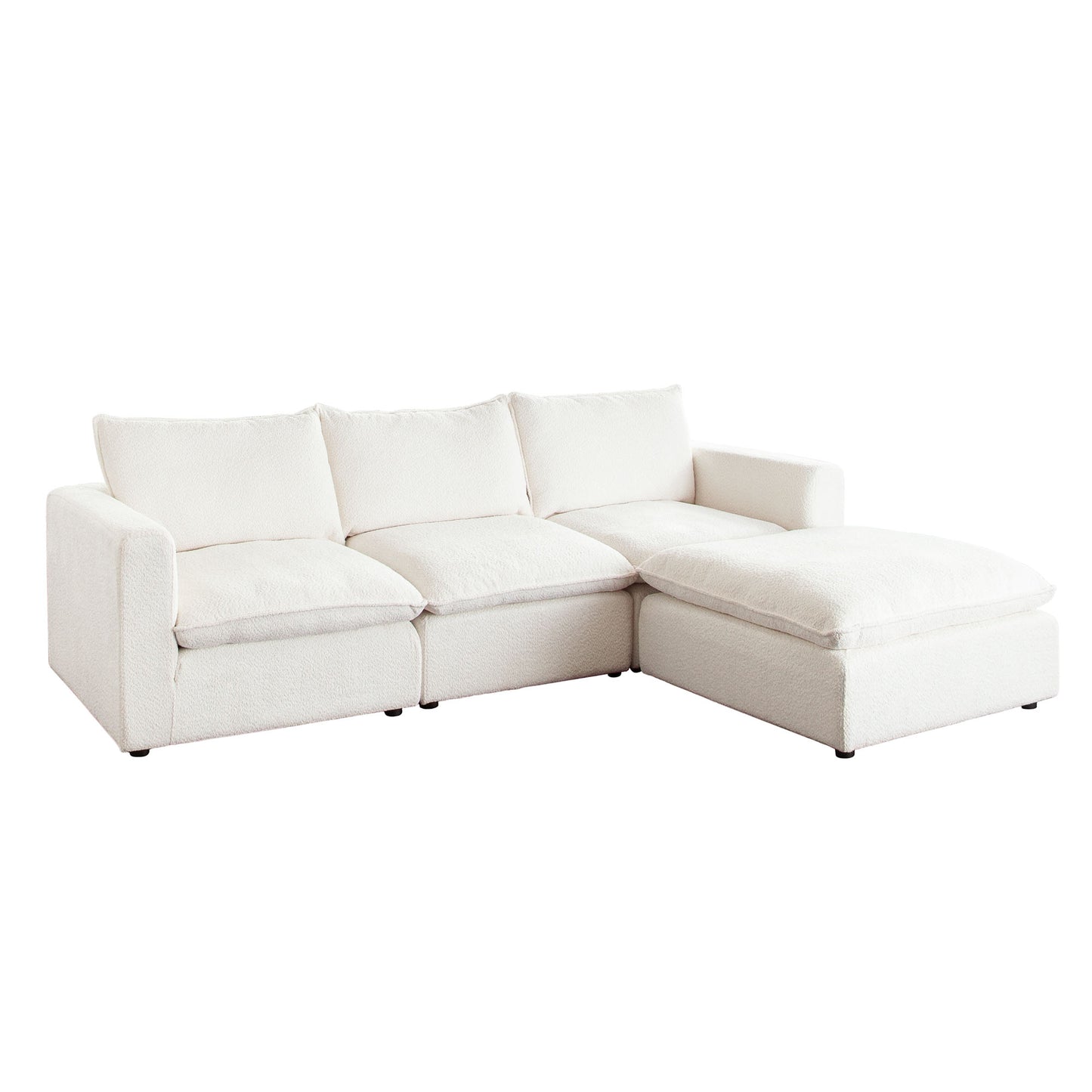 Ivy Dual Chaise Sectional w/ Feather Down Seating