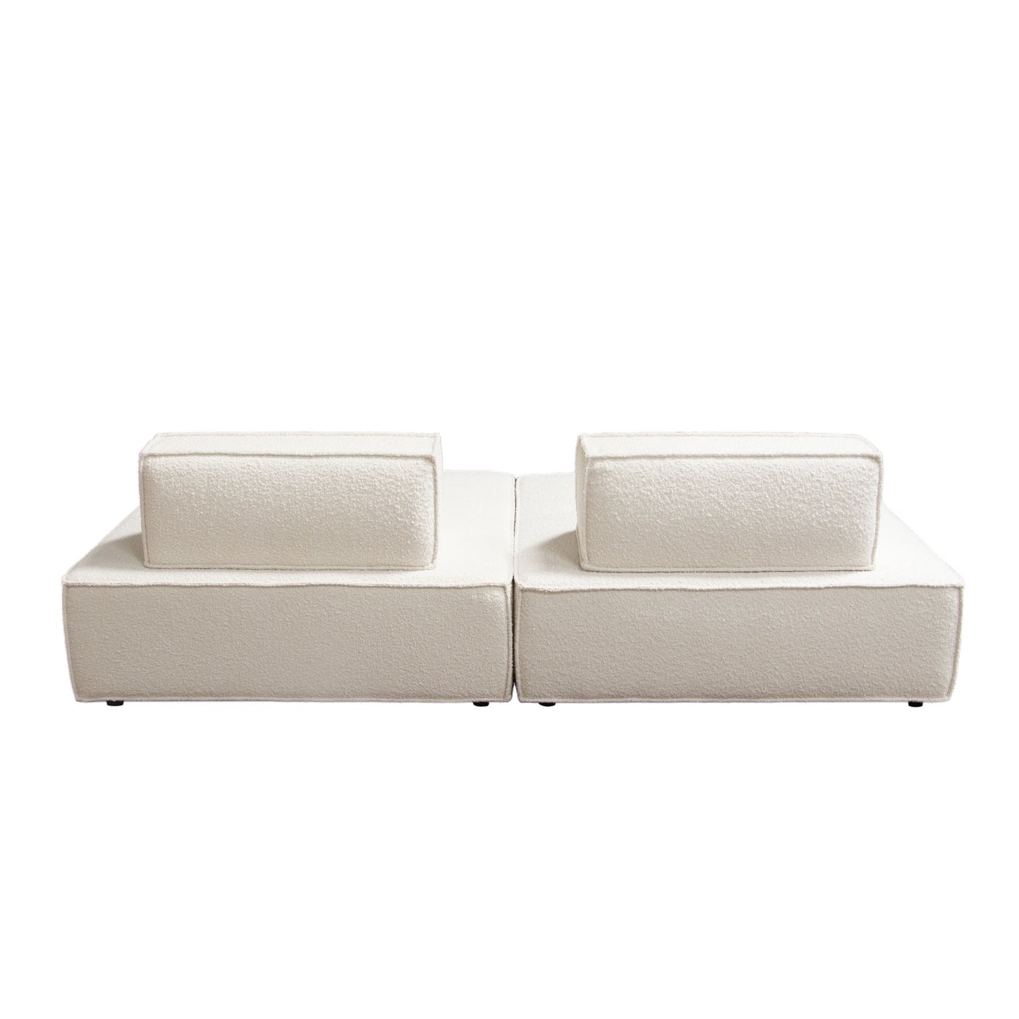 Cara Square Modular Lounger in Ivory