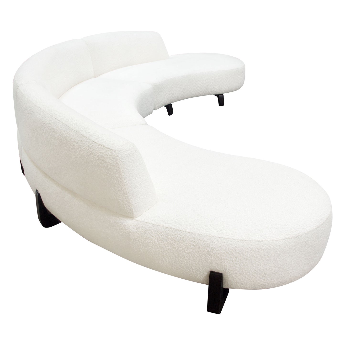 Vesper 2PC Modular Curved Armless Chaise