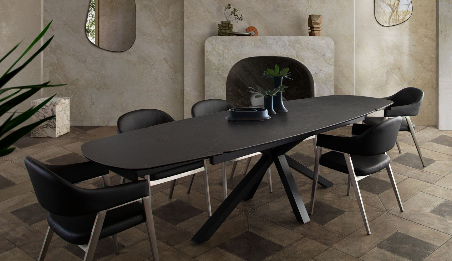 Onyx Rectangle Extension Dining Table