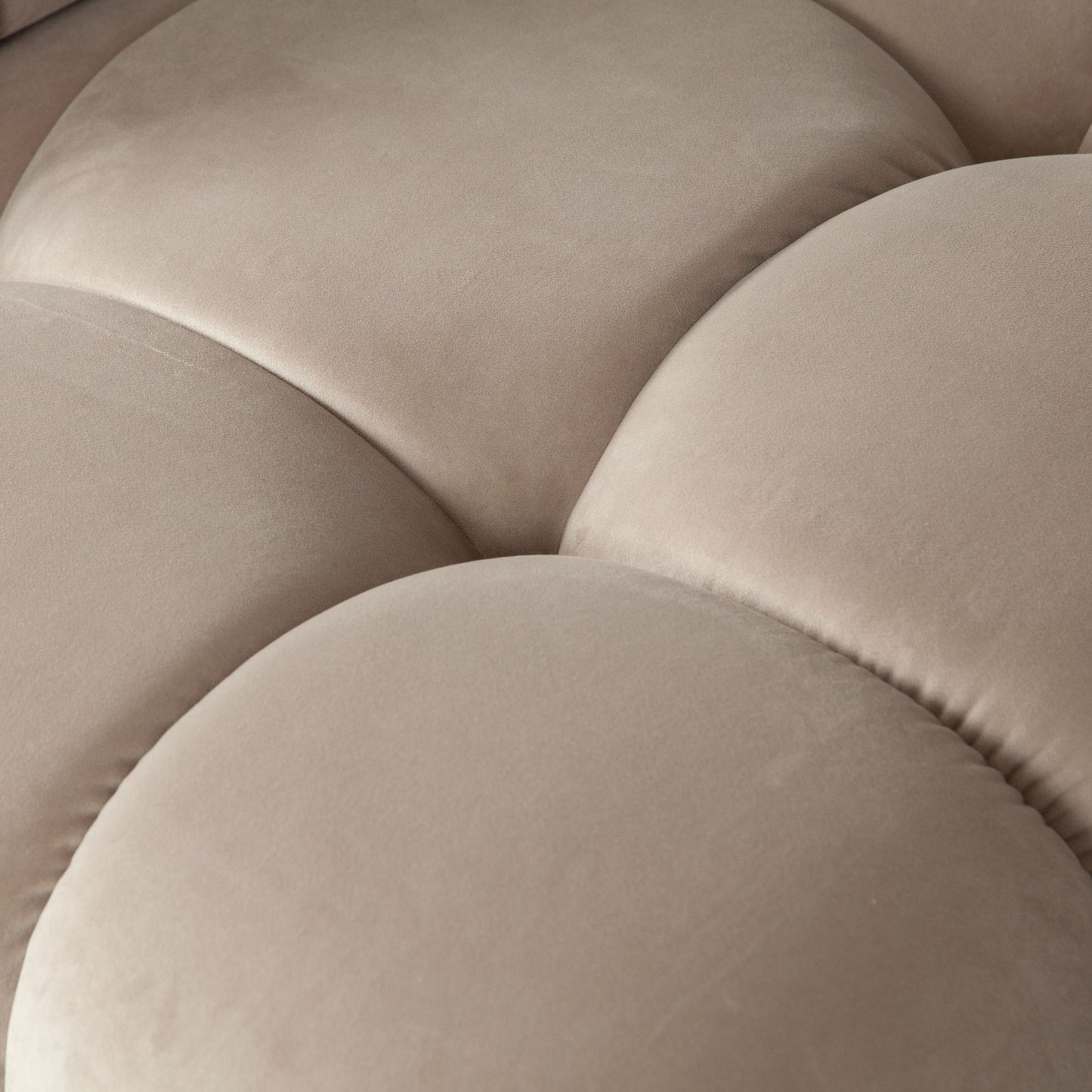 Paloma Armless Chair in Light Cream Velvet by Diamond Sofa