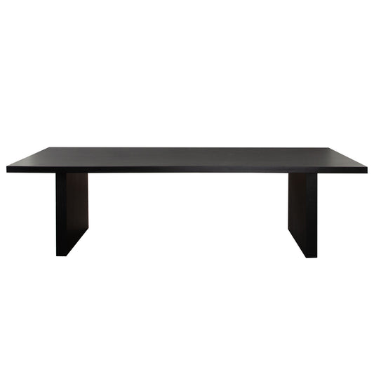 Sonoma 110" Wood Dining Table in Black Finish