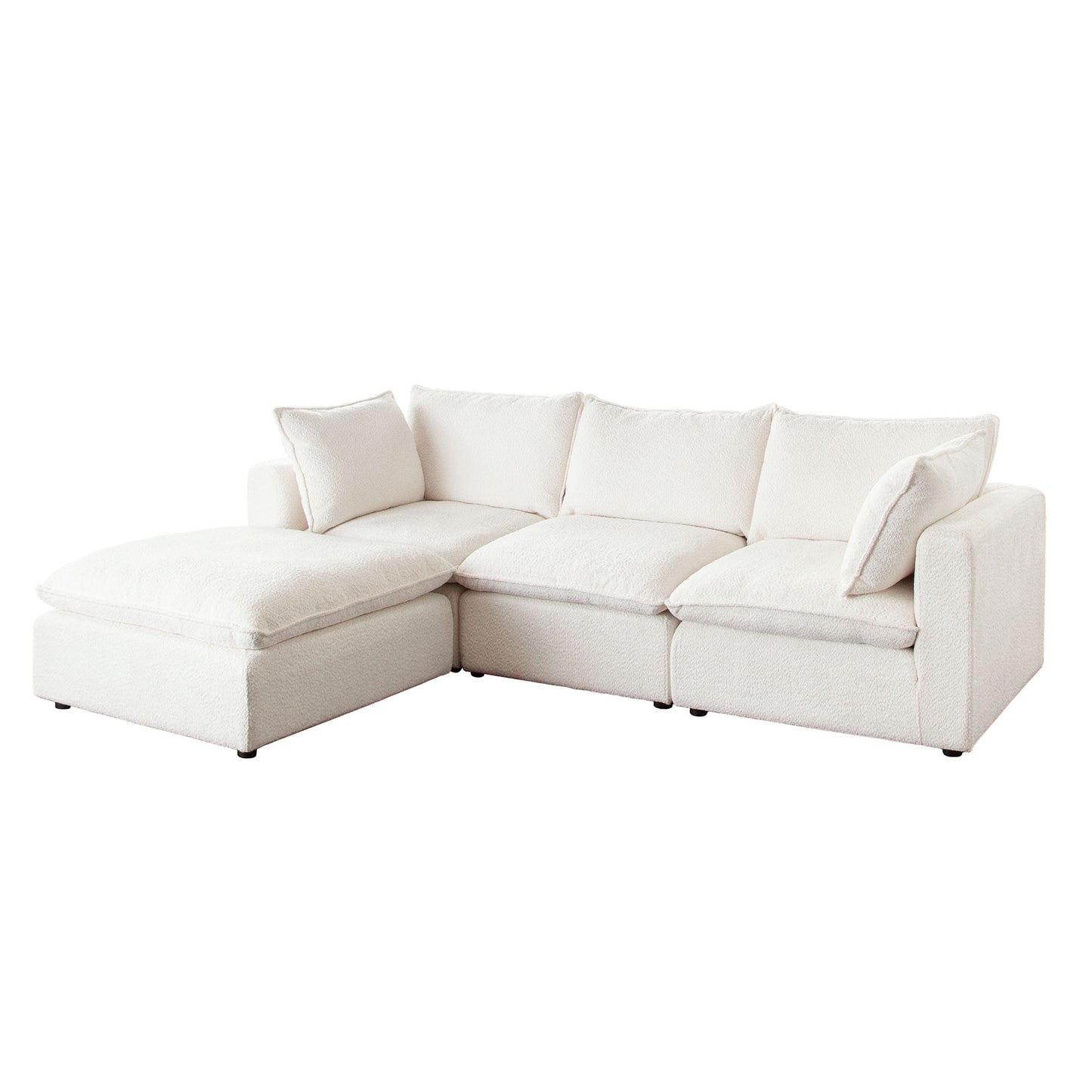 Ivy Dual Chaise Sectional w/ Feather Down Seating