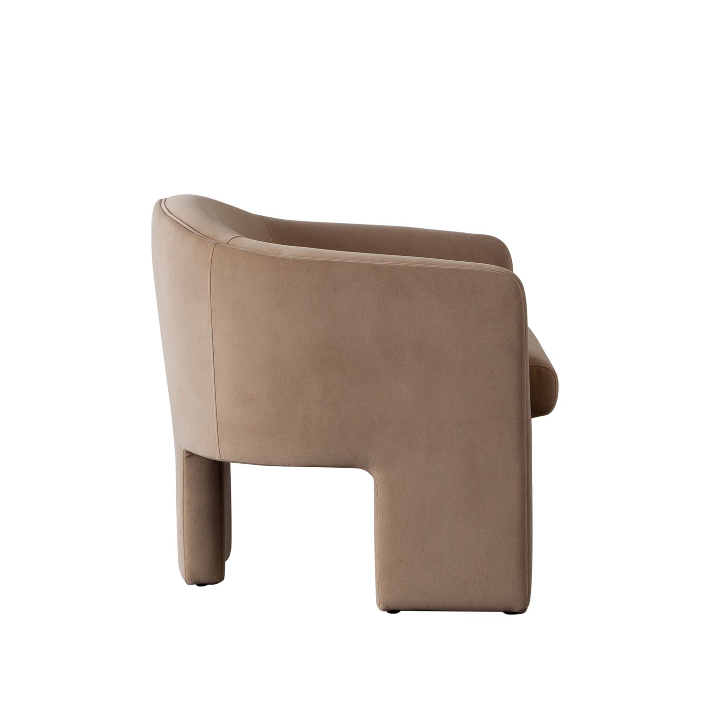 Leyah Accent Chair in Camel Performance Velvet