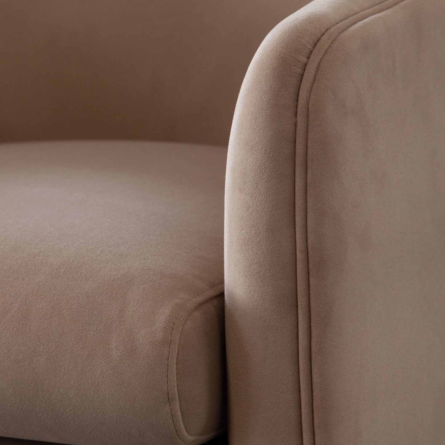 Leyah Accent Chair in Camel Performance Velvet