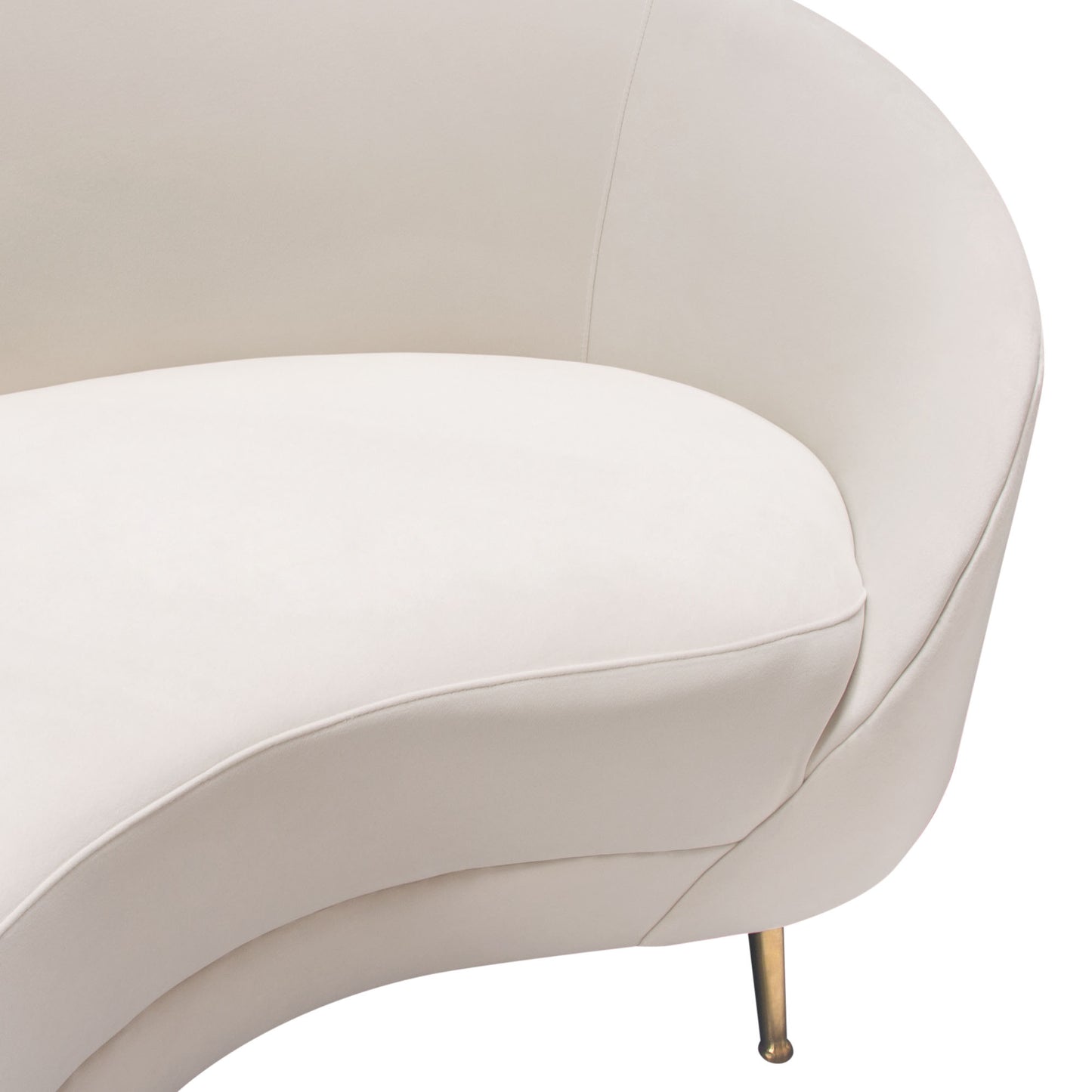 Celine Curved Sofa with Contoured Back