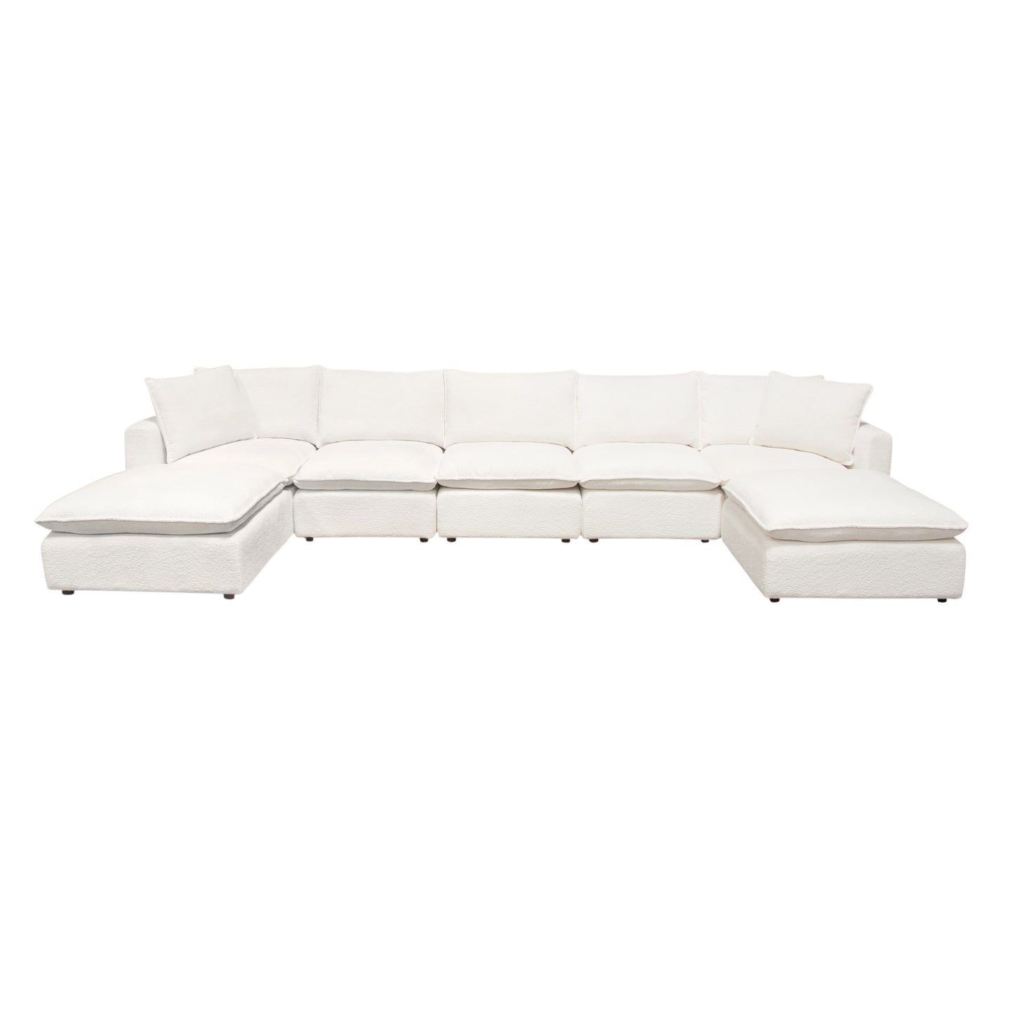 Ivy Dual Chaise Sectional w/ Feather Down Seating