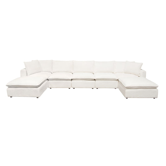 Ivy Dual Chaise Sectional w/ Feather Down Seating