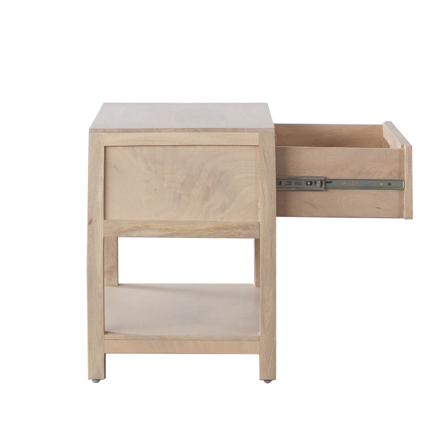 Sadler 1-Drawer Solid Mango Wood Accent Table