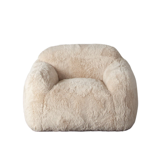 Dawson Accent Chair in Yak Natural Faux Fur