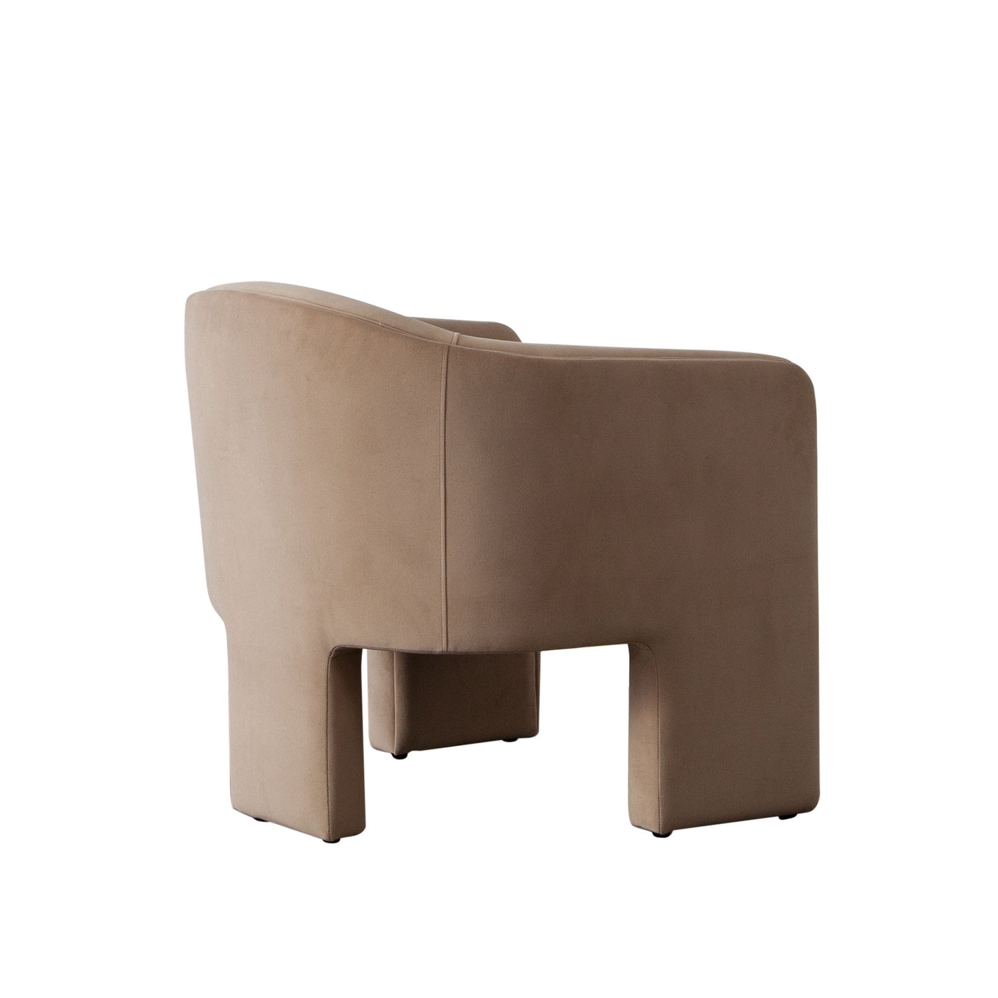 Leyah Accent Chair in Camel Performance Velvet