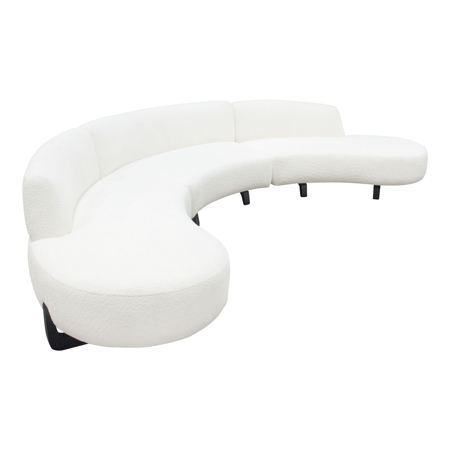 Vesper 2PC Modular Curved Armless Chaise