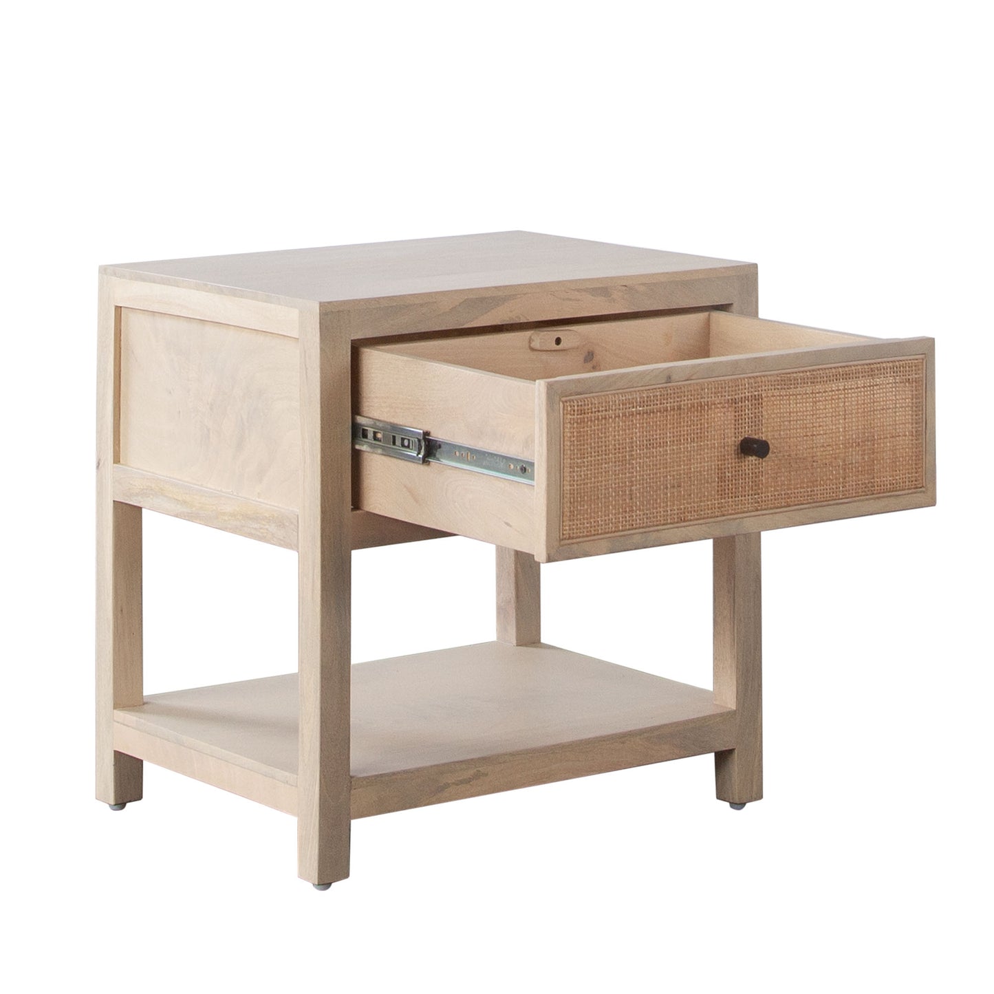 Sadler 1-Drawer Solid Mango Wood Accent Table