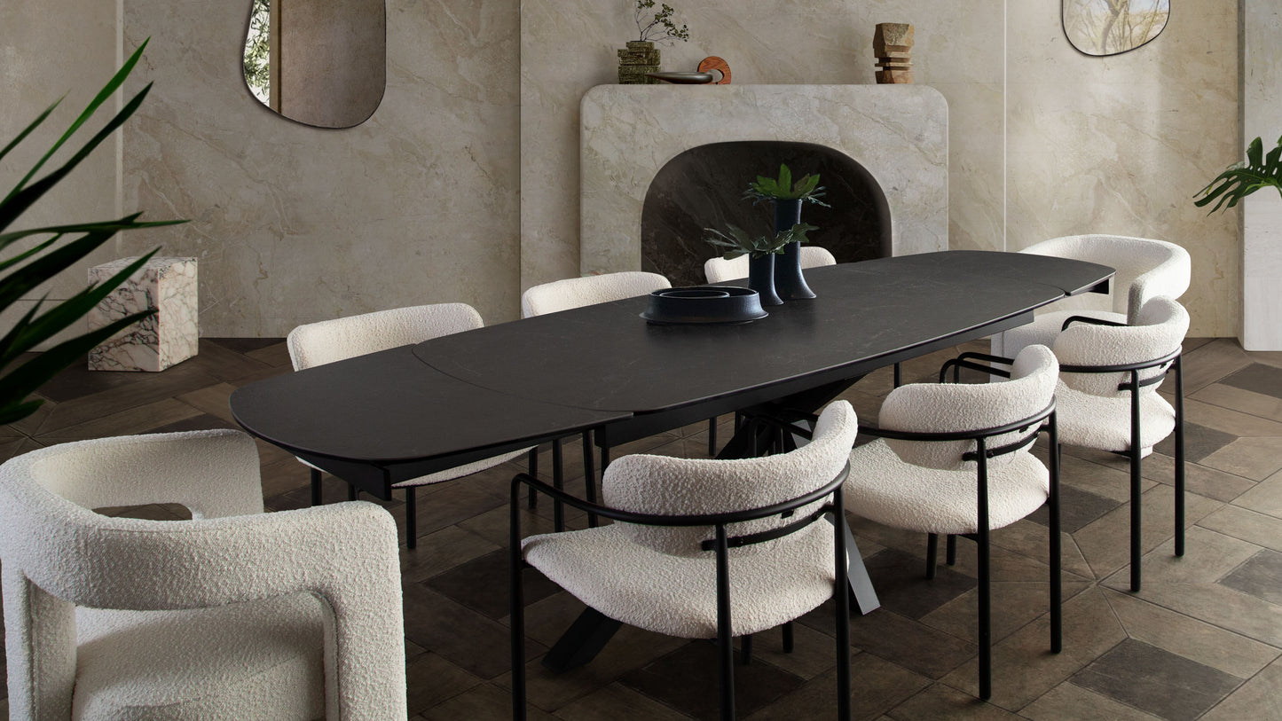 Onyx Rectangle Extension Dining Table